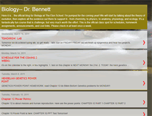 Tablet Screenshot of bennettsbio.blogspot.com