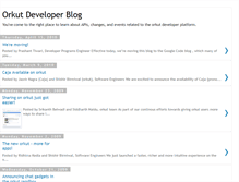 Tablet Screenshot of orkutdeveloper.blogspot.com