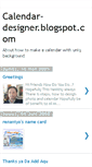 Mobile Screenshot of calendar-designer.blogspot.com