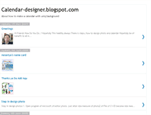 Tablet Screenshot of calendar-designer.blogspot.com