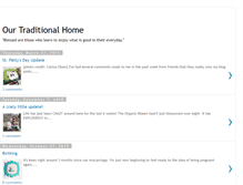 Tablet Screenshot of ourtraditionalhome.blogspot.com