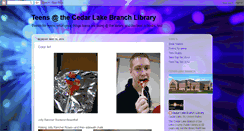 Desktop Screenshot of cedarlakelibrary.blogspot.com