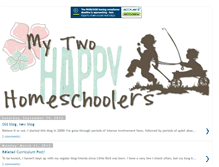 Tablet Screenshot of mytwohappyhomeschoolers.blogspot.com