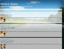 Tablet Screenshot of maritaahansen.blogspot.com