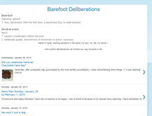 Tablet Screenshot of barefootdeliberations.blogspot.com