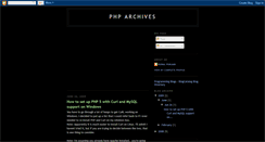 Desktop Screenshot of phparchives.blogspot.com