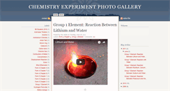 Desktop Screenshot of chemistryexperimentphotogallery.blogspot.com