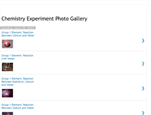 Tablet Screenshot of chemistryexperimentphotogallery.blogspot.com