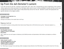 Tablet Screenshot of demeterslament.blogspot.com