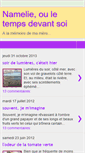 Mobile Screenshot of namelieouletempsdevantsoi.blogspot.com
