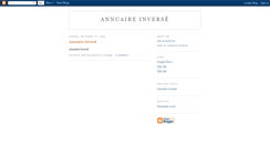 Desktop Screenshot of annuaire-inverse.blogspot.com