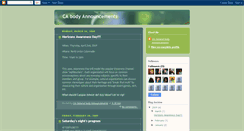 Desktop Screenshot of caannouncements.blogspot.com