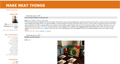 Desktop Screenshot of makeneatthings.blogspot.com