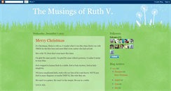 Desktop Screenshot of musingsofruthv.blogspot.com