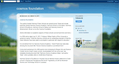 Desktop Screenshot of cosmosfoundation.blogspot.com