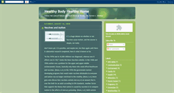 Desktop Screenshot of healthybodyhealthyhome5.blogspot.com