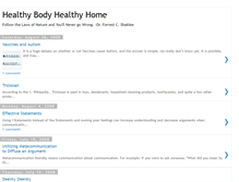 Tablet Screenshot of healthybodyhealthyhome5.blogspot.com