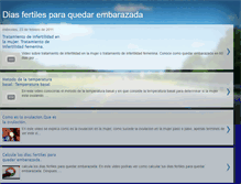 Tablet Screenshot of diasfertilesparaquedarembarazada.blogspot.com
