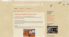 Desktop Screenshot of galapagosexplorertwo.blogspot.com