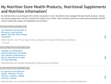 Tablet Screenshot of mynutritionstore.blogspot.com