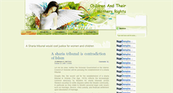 Desktop Screenshot of childrenandtheirmothersrights.blogspot.com