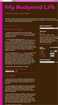 Mobile Screenshot of mybudgetedlife.blogspot.com