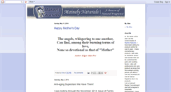 Desktop Screenshot of mainelynaturals.blogspot.com