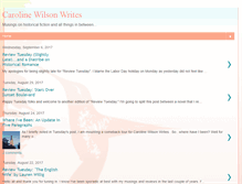 Tablet Screenshot of carolinewilsonwrites.blogspot.com
