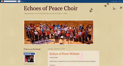 Desktop Screenshot of echoesofpeacechoir.blogspot.com