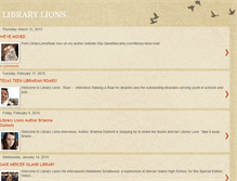 Tablet Screenshot of librarylionsroar.blogspot.com