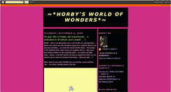 Desktop Screenshot of horbyworld.blogspot.com