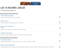 Tablet Screenshot of los10mejoresjuegos.blogspot.com