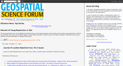 Desktop Screenshot of geospatialscience.blogspot.com