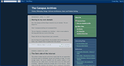 Desktop Screenshot of canopusarchives.blogspot.com