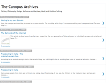 Tablet Screenshot of canopusarchives.blogspot.com