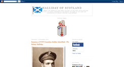 Desktop Screenshot of hallidayofscotland.blogspot.com