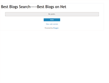 Tablet Screenshot of bestblogsearch.blogspot.com