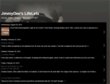 Tablet Screenshot of jimmydeeslifelets.blogspot.com