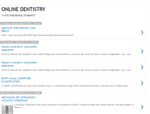 Tablet Screenshot of onlinedentalbook.blogspot.com