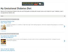 Tablet Screenshot of mygestationaldiabetesdiet.blogspot.com