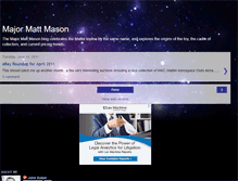 Tablet Screenshot of majormattmason.blogspot.com