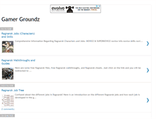 Tablet Screenshot of gamergroundz.blogspot.com