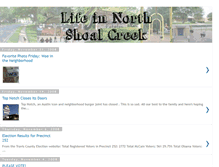 Tablet Screenshot of lifeinnorthshoalcreek.blogspot.com