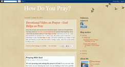 Desktop Screenshot of howdoyoupray.blogspot.com