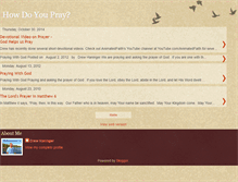 Tablet Screenshot of howdoyoupray.blogspot.com