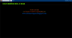 Desktop Screenshot of excursoessolemar.blogspot.com