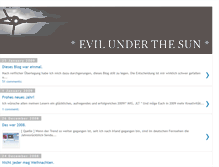 Tablet Screenshot of evilunderthesun.blogspot.com