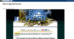 Desktop Screenshot of maxsecret.blogspot.com