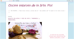 Desktop Screenshot of cocinasabrosadelosmol.blogspot.com