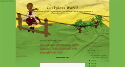 Desktop Screenshot of luckylessworld.blogspot.com